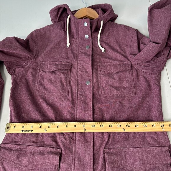 Duluth Trading Co Mist Master Rain Jacket Full Zip Size S Pink Hooded - Picture 5 of 9